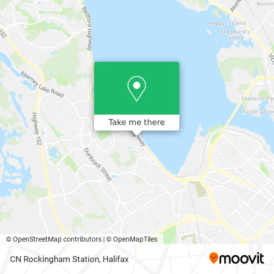 CN Rockingham Station map