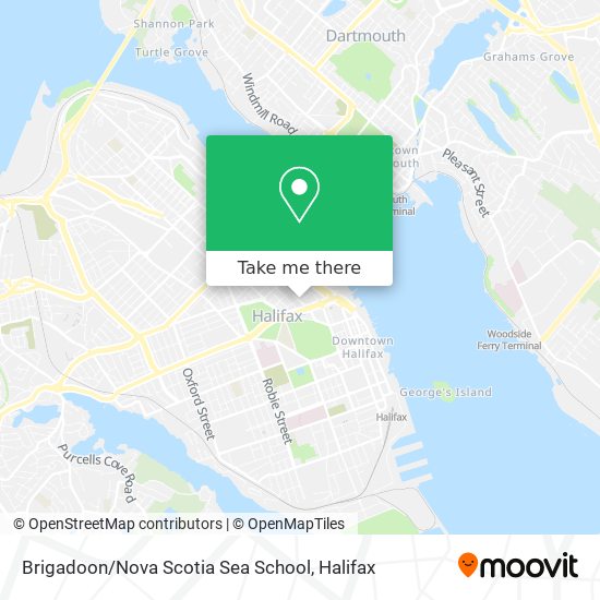 Brigadoon / Nova Scotia Sea School map