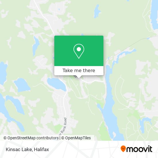 Kinsac Lake map