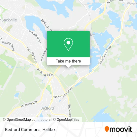 Bedford Commons map