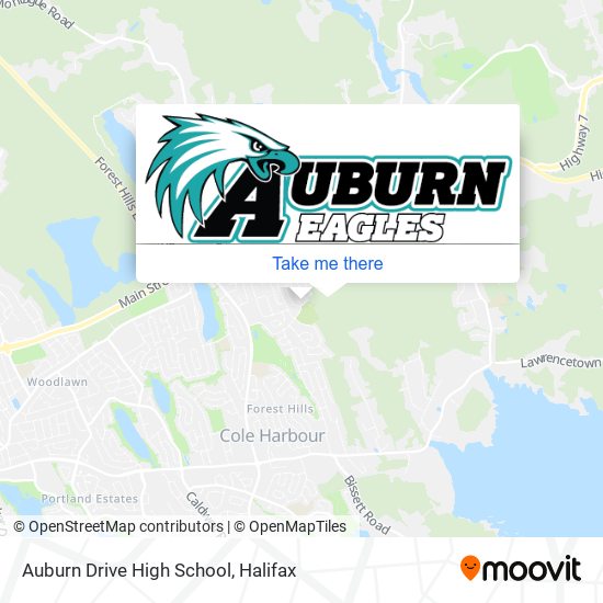 Auburn Drive High School map