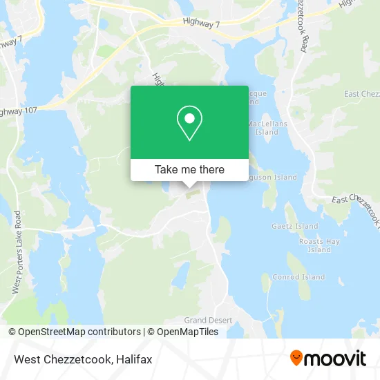 West Chezzetcook map