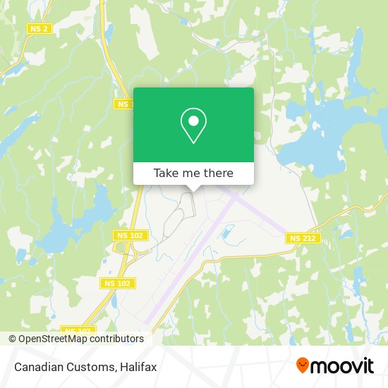 Canadian Customs map