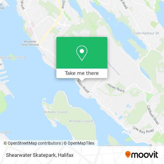 Shearwater Skatepark map