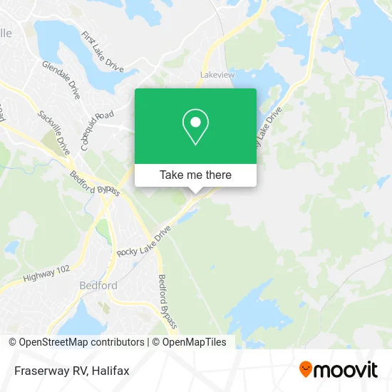 Fraserway RV map