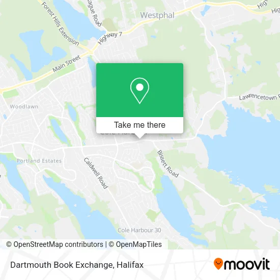 Dartmouth Book Exchange map