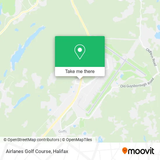 Airlanes Golf Course map