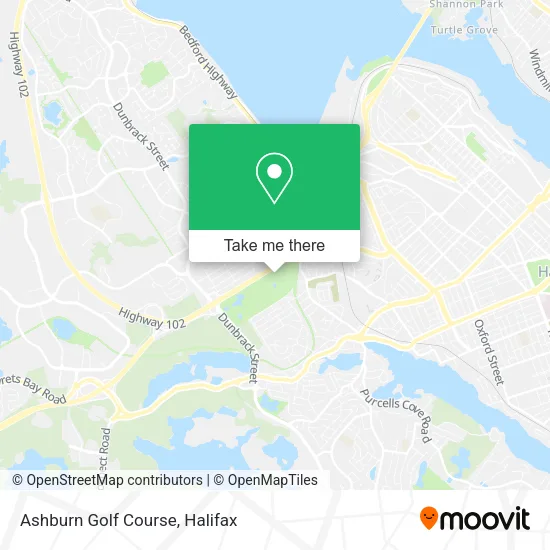 Ashburn Golf Course map