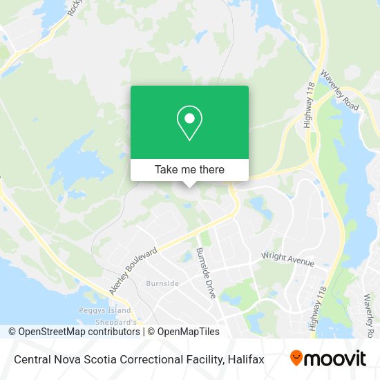 Central Nova Scotia Correctional Facility map