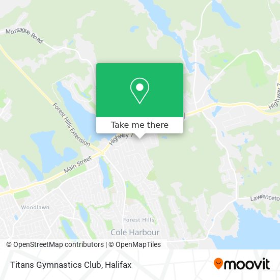 Titans Gymnastics Club map