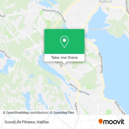 GoodLife Fitness map