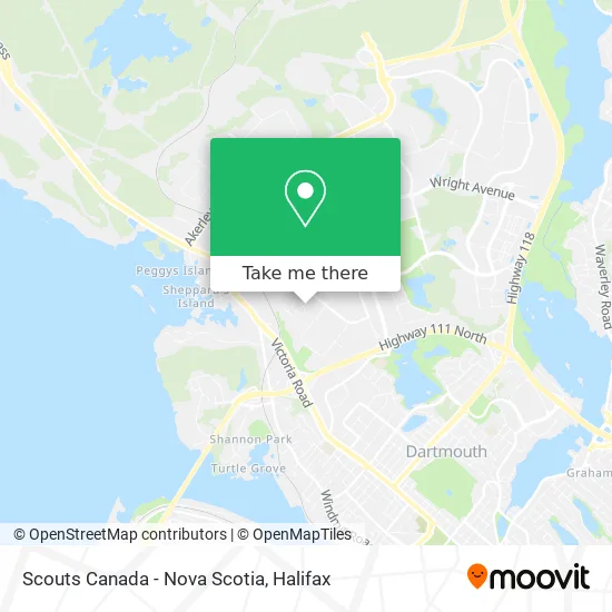 Scouts Canada - Nova Scotia map