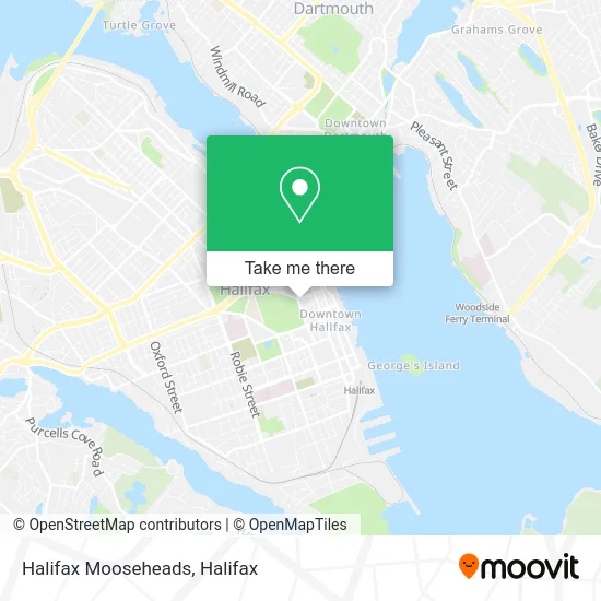 Halifax Mooseheads map