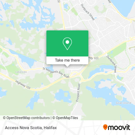 Highway 103 Nova Scotia Map How To Get To Access Nova Scotia In Clayton Park West By Bus?