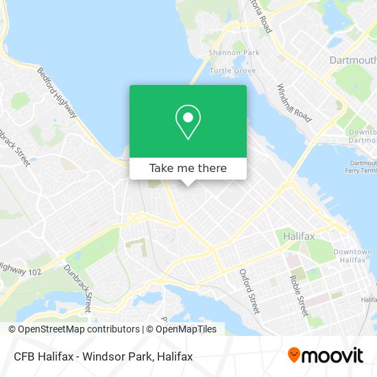 CFB Halifax - Windsor Park map
