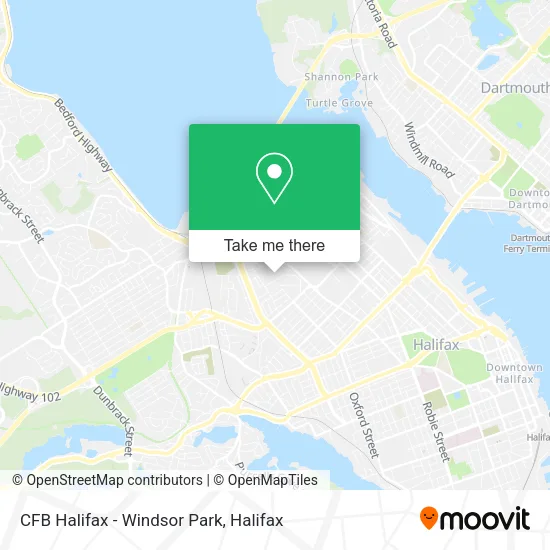 CFB Halifax - Windsor Park map