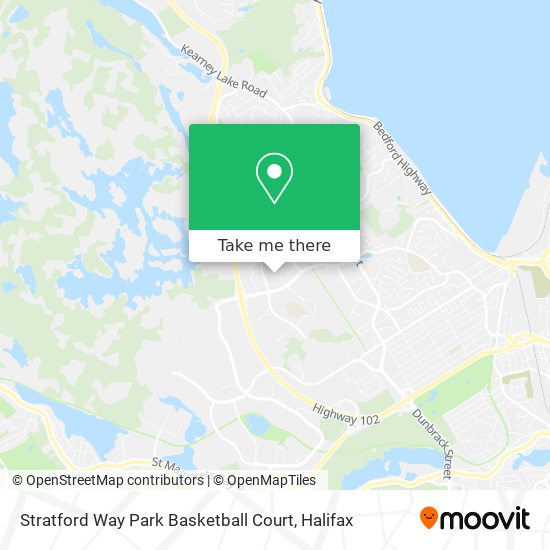 Stratford Way Park Basketball Court map