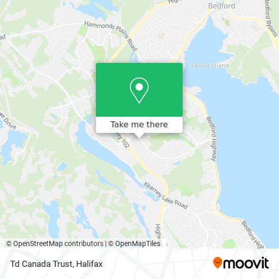 Td Canada Trust map