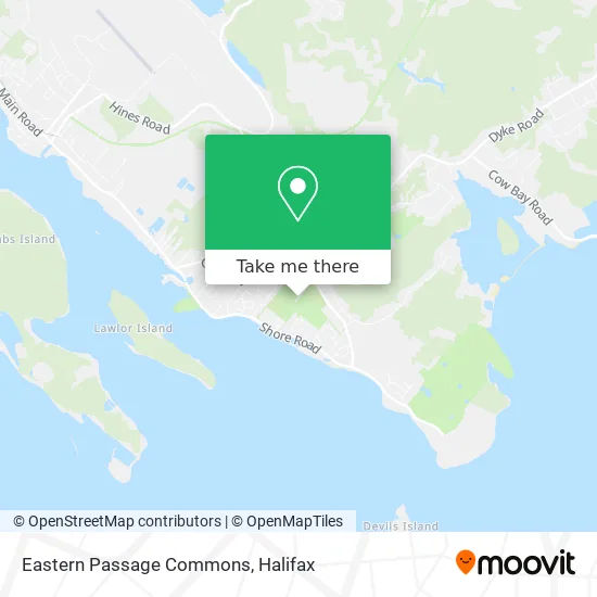 Eastern Passage Commons map