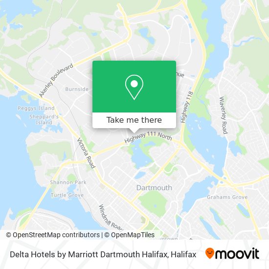 Delta Hotels by Marriott Dartmouth Halifax map