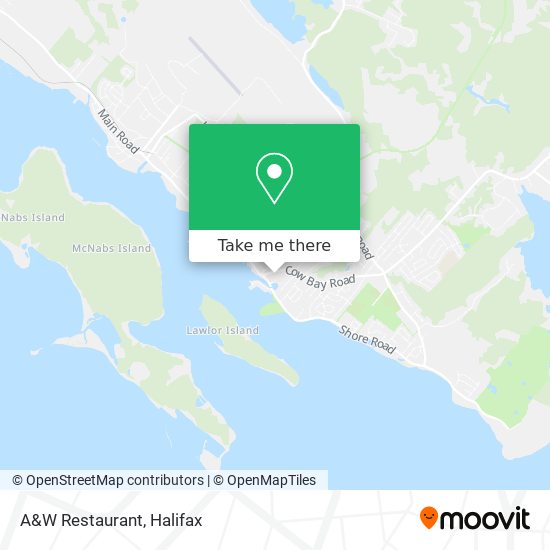 A&W Restaurant map