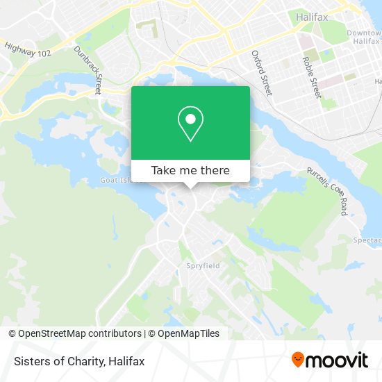 Sisters of Charity map