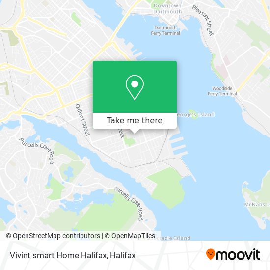 Vivint smart Home Halifax map
