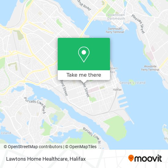 Lawtons Home Healthcare map