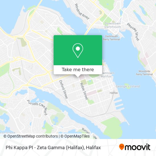 Phi Kappa PI - Zeta Gamma (Halifax) map