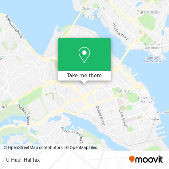 U-Haul map