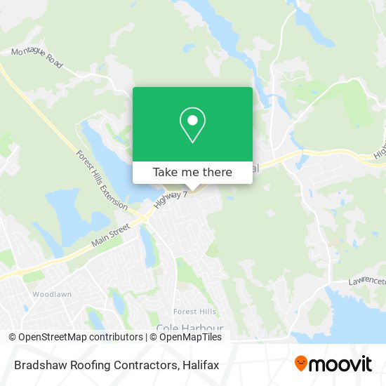 Bradshaw Roofing Contractors map