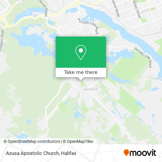 Azusa Apostolic Church map