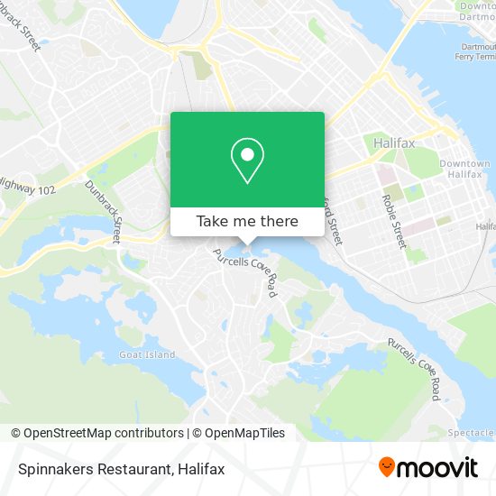 Spinnakers Restaurant map