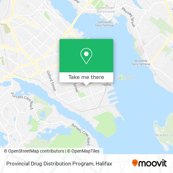 Provincial Drug Distribution Program map