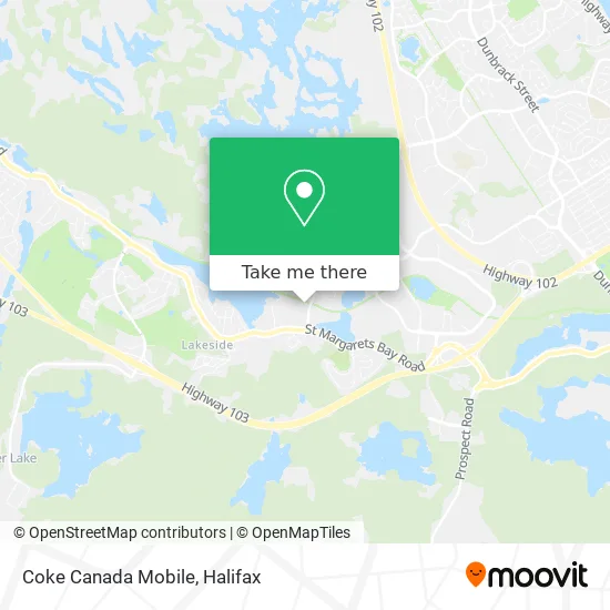 Coke Canada Mobile map