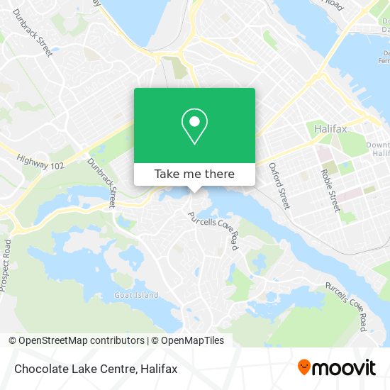 Chocolate Lake Centre map