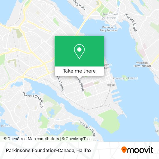 Parkinson's Foundation-Canada map