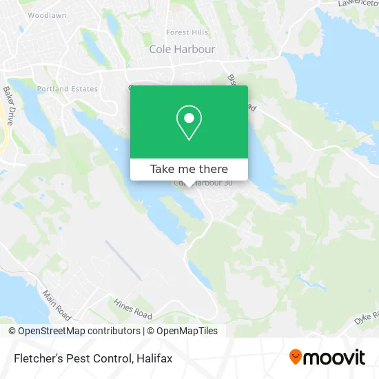 Fletcher's Pest Control map