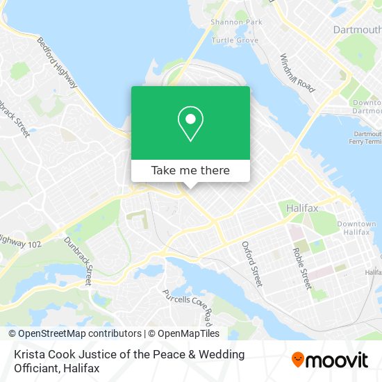 Krista Cook Justice of the Peace & Wedding Officiant map