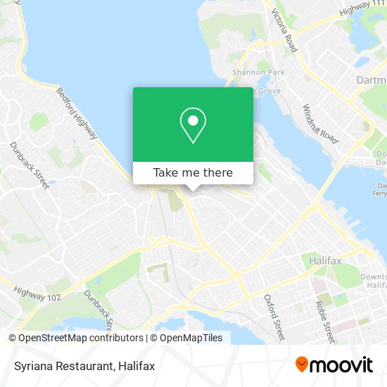 Syriana Restaurant map