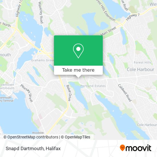 Snapd Dartmouth map