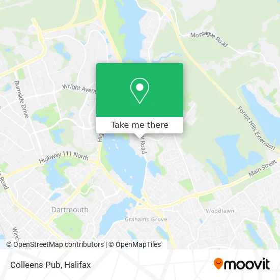 Colleens Pub map