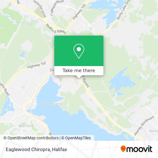 Eaglewood Chiropra map