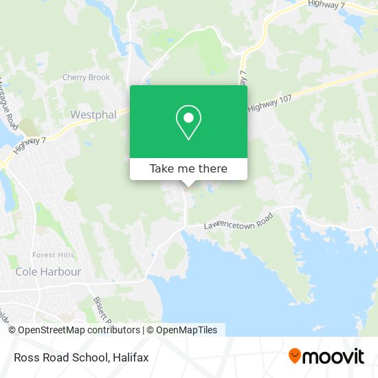 Ross Road School map