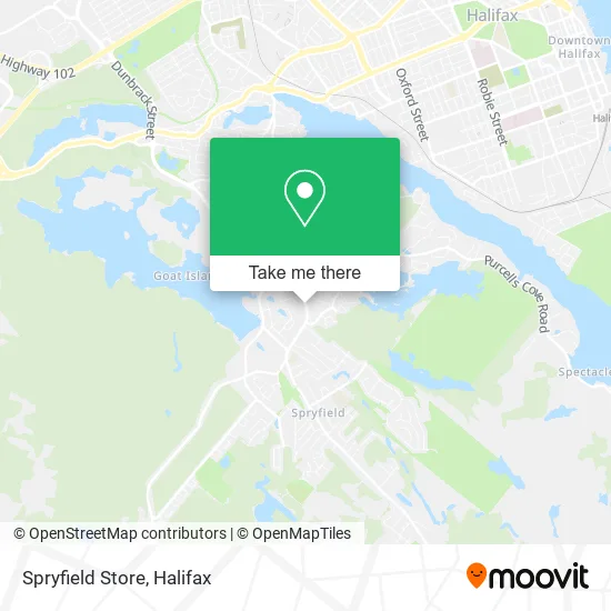 Spryfield Store map