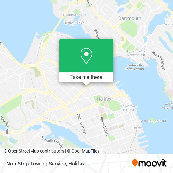 Non-Stop Towing Service map