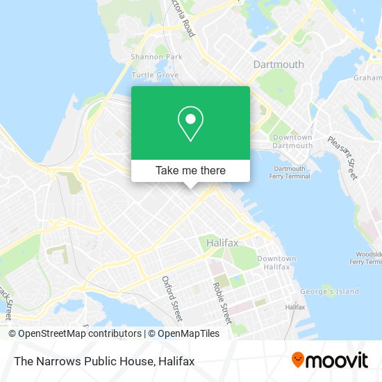 The Narrows Public House map