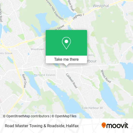 Road Master Towing & Roadside map