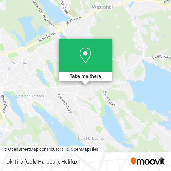 Ok Tire (Cole Harbour) map