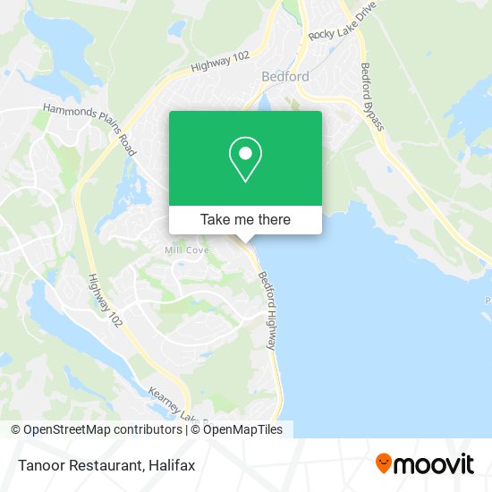 Tanoor Restaurant map